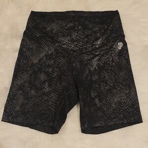 PINK Victoria's Secret Black Snake Print Bike Shorts